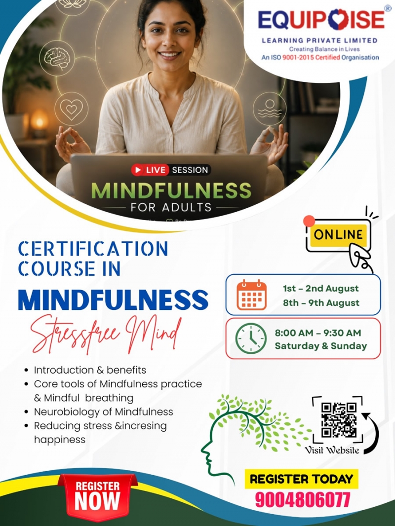 Online Certification course in Mindfulness For adults 
